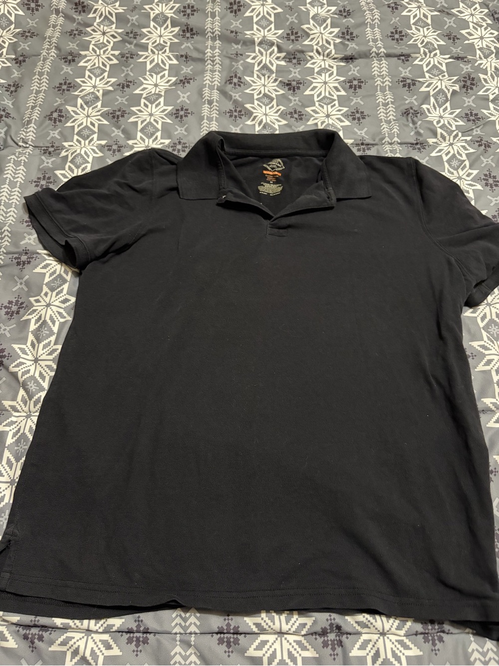 St. John's Bay Black Men's Polo Shirt